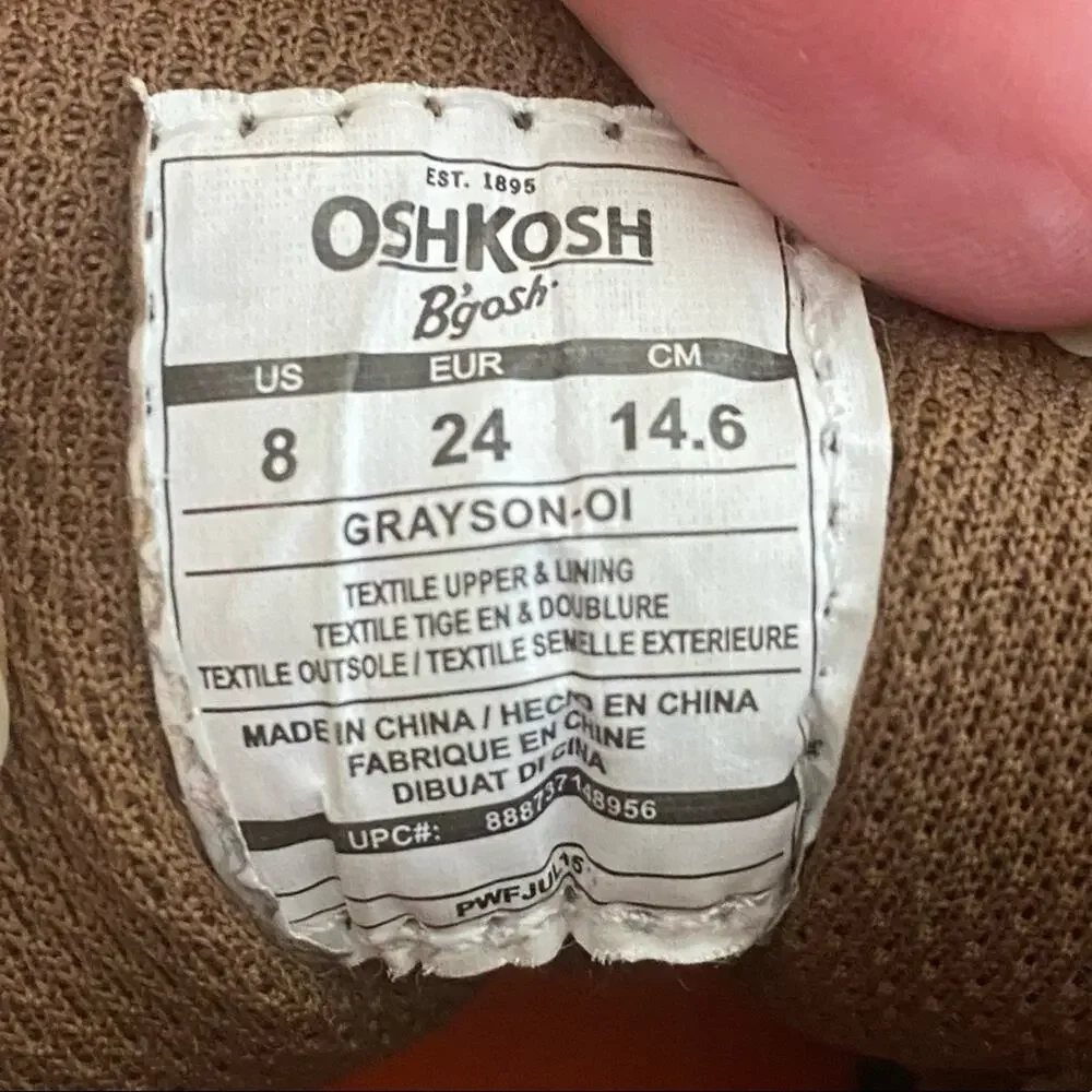 OshKosh B'Gosh Grayson Duck Boots Sz 8 Toddler